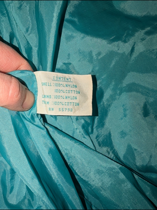 Vintage Quilted Pastel Windbreaker Jacket in Teal & Pink ANNO 1969 - Picture 5 of 12
